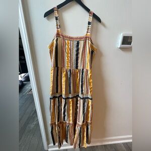 LOFT maxi dress, multi-color, size 12